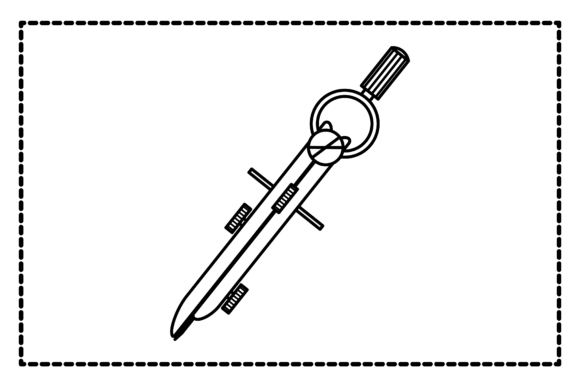 Back to School Compas Outline Icon