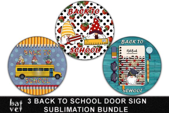 Back to School Door Sign Bundle SVG