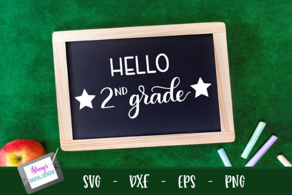 Back to School - Hello 2nd Grade SVG