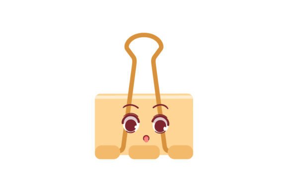 Back to School Paperclips Kawai Icon