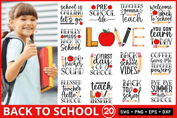 Back to School Shirt SVG Bundle