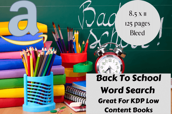 Back to School Word Search for KDP