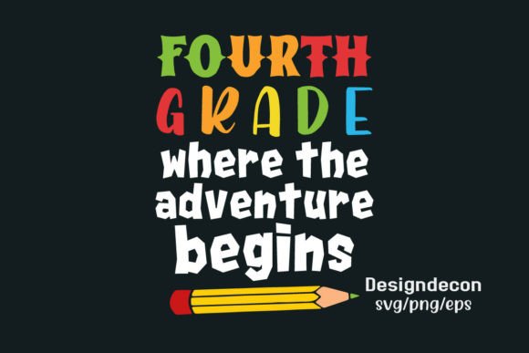 Fourth Grade Back to School T-shirt SVG