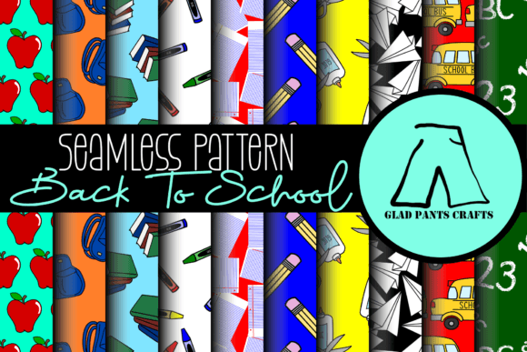Seamless Pattern Back to School: Versatile, Print-Ready Designs for Educators, Crafters & Designers